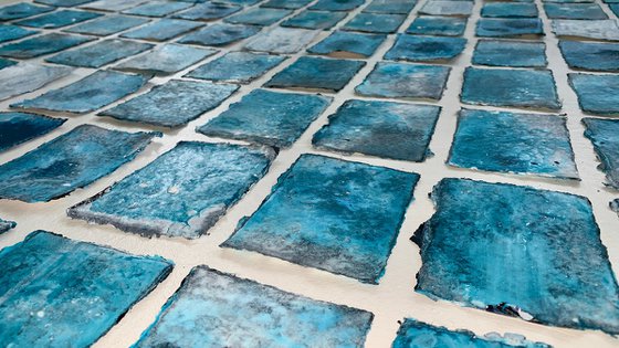 Abstraction blue white No. 2225