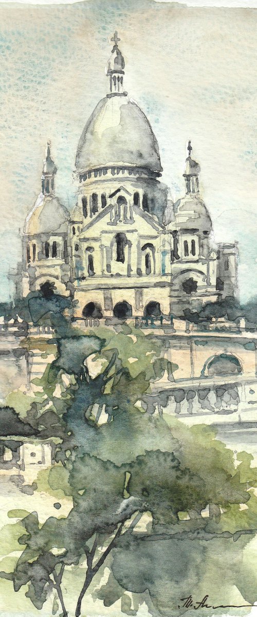 Sacré Coeur de Montmartre, Paris by Tatiana Alekseeva