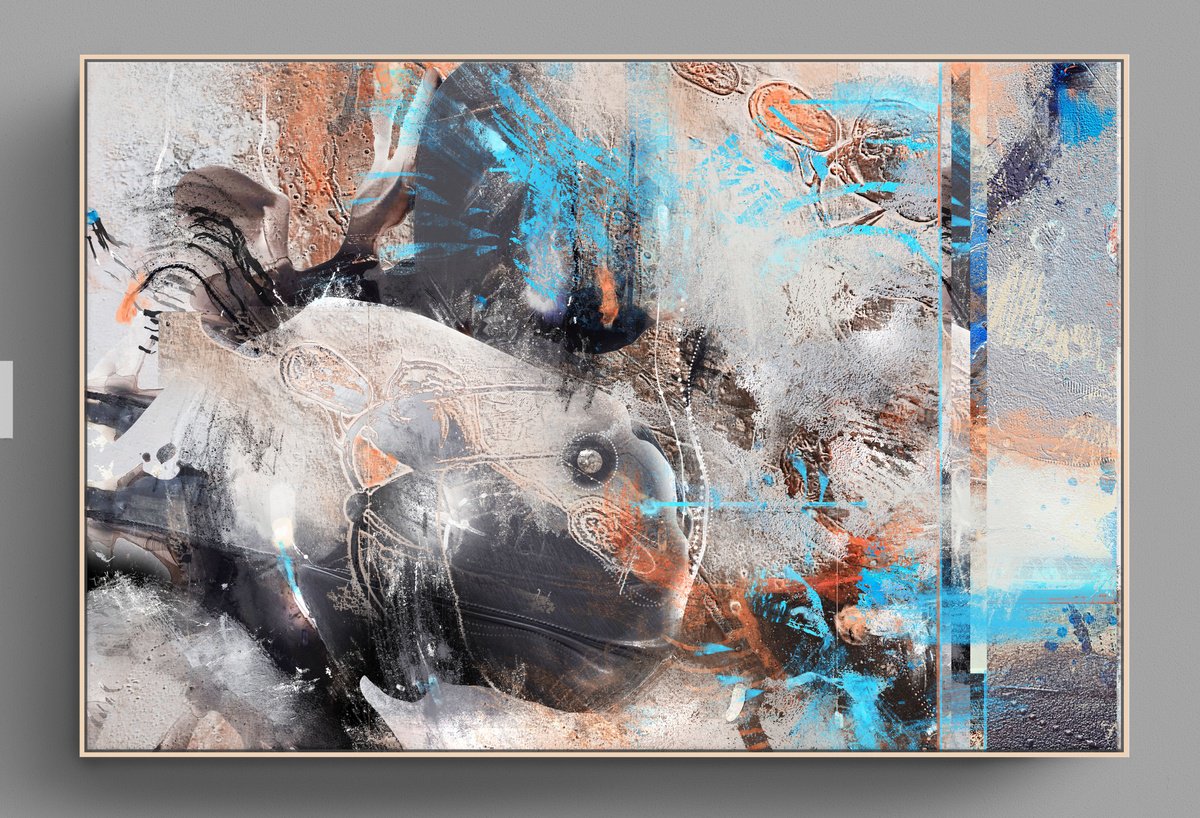 Organic Abstract Giclee Print By Adriano Ribeiro, 19 X 13, Visitor 2, Original Artwork