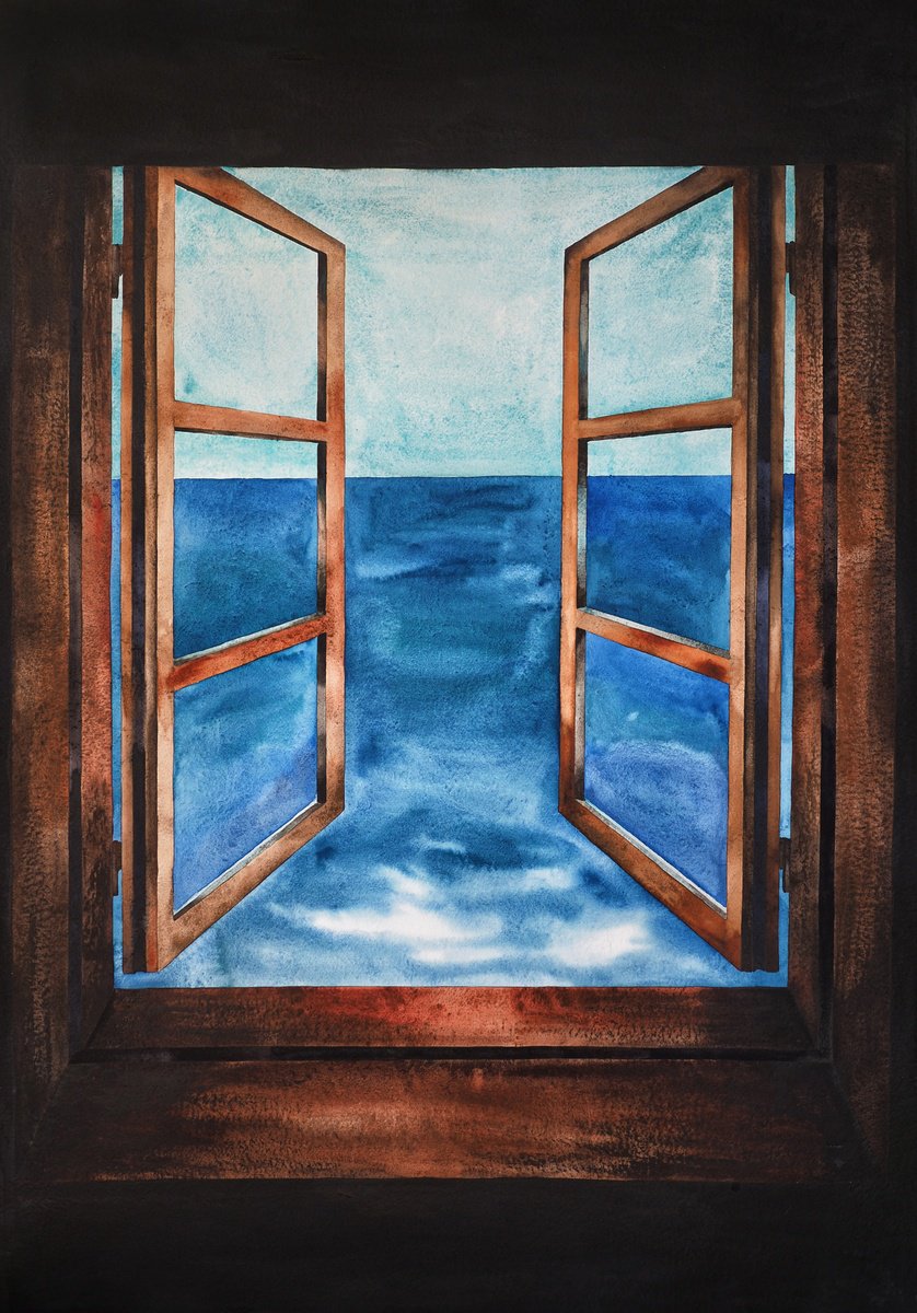 Impressionistic Watercolour , Freedom By Delnara El, 28 X 40, Artwork For Sale On Artfinder