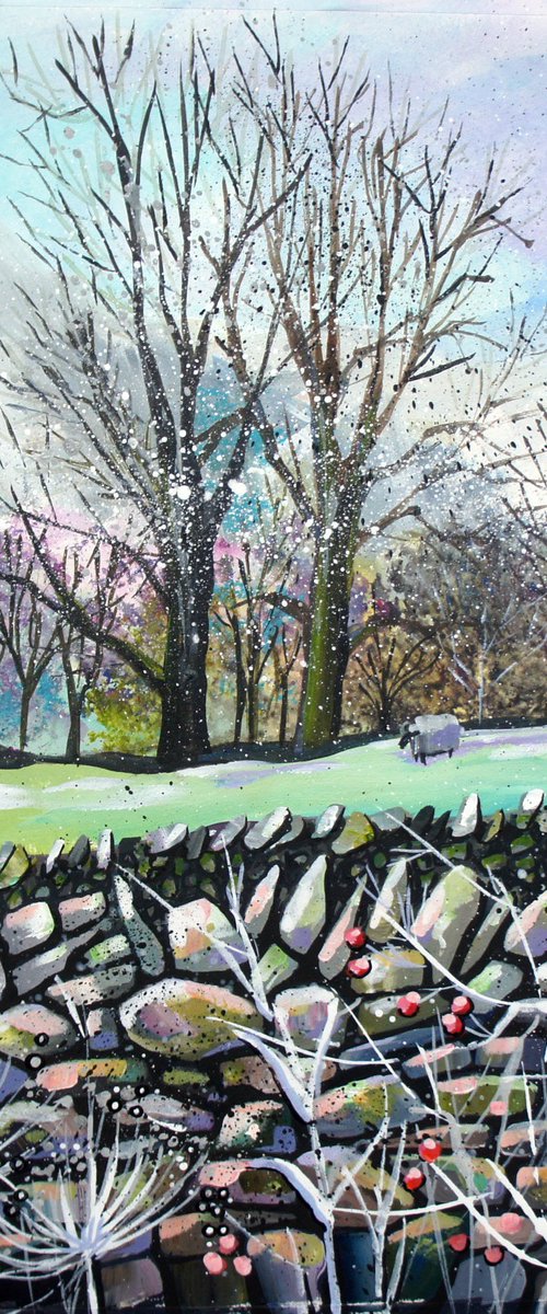 Snow in the Lake District by Julia  Rigby