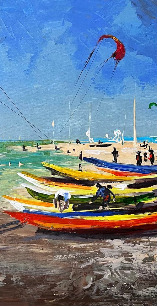 Kites over the Sea by Maria Kireev