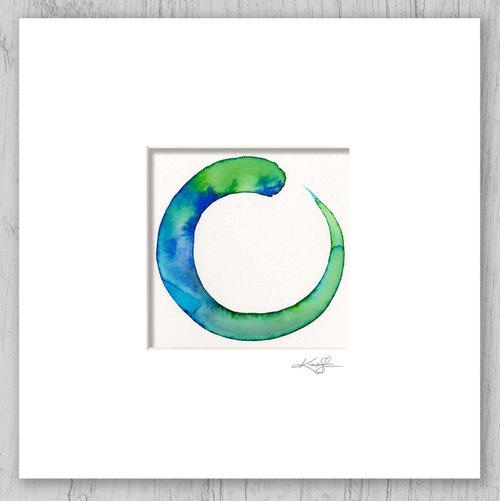 Enso Serenity 96 - Abstract Zen Circle Painting by Kathy Morton Stanion by Kathy Morton Stanion