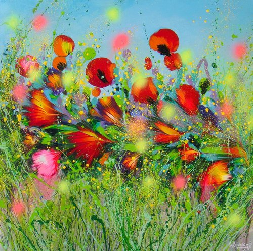 27.5” Spring Poppies by Irini Karpikioti