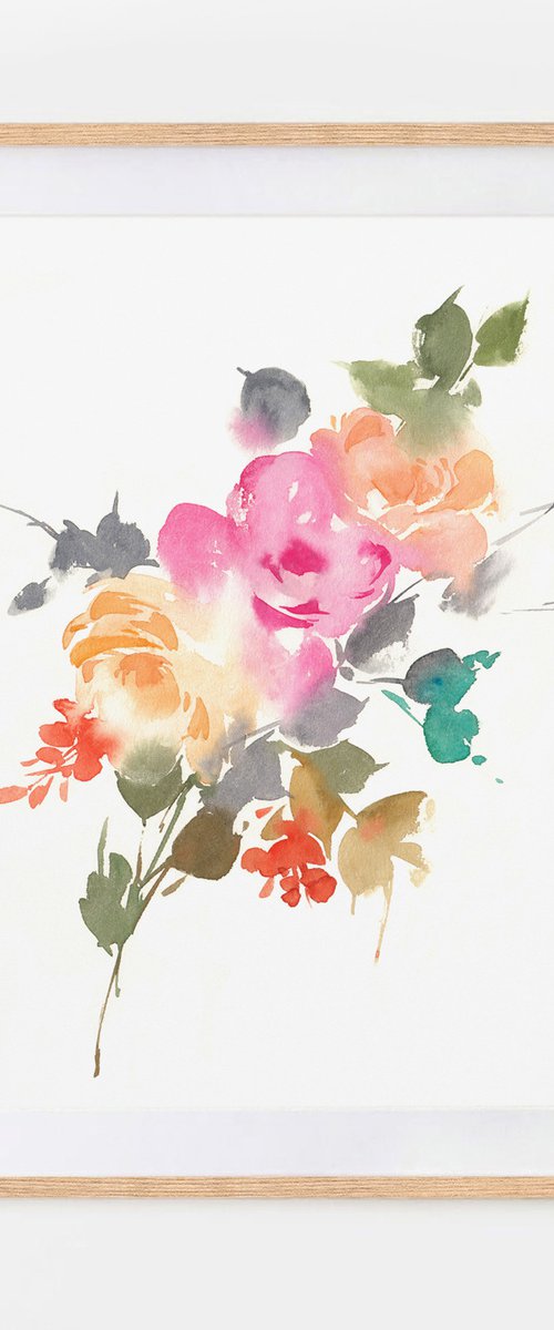 Rose Blooms I by Anja Boban