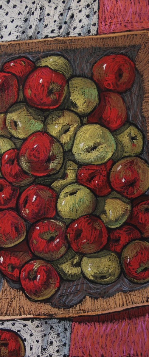 Box with apples by Natalia Leonova