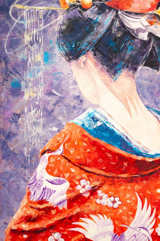 Woman in a kimono