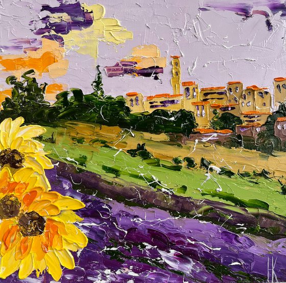 Provence Lavender Field Art