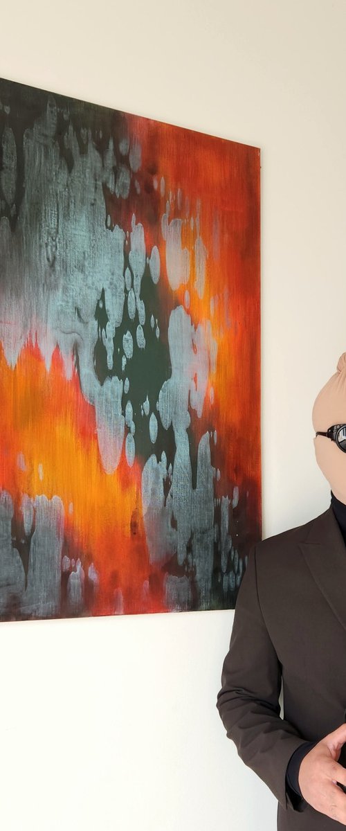 AFTERLIGHT V - Abstract Painting by Orvvet