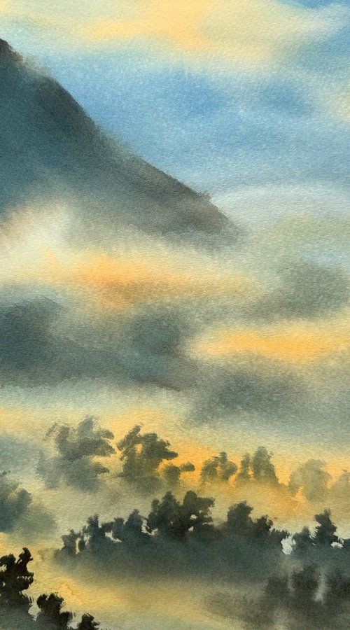 Misty mountain by Egle Lipeikaite