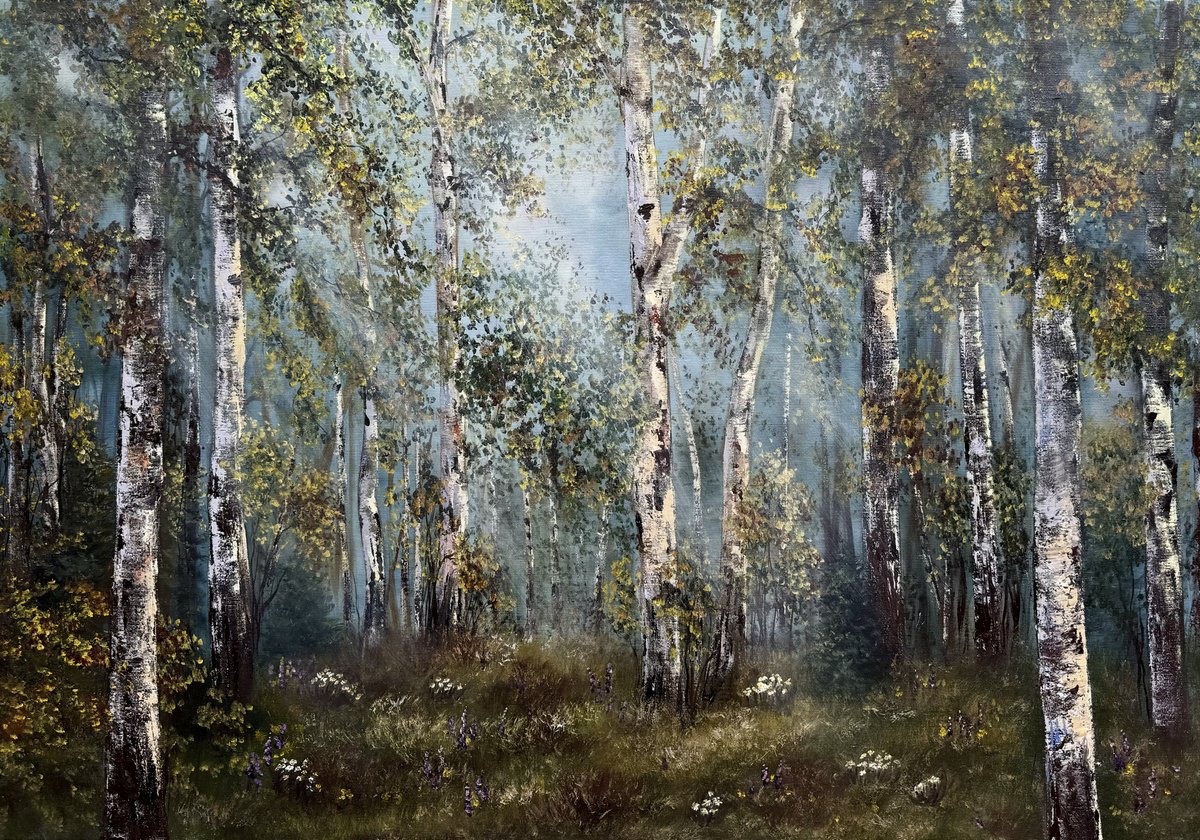 Birch Forest by Tanja Frost