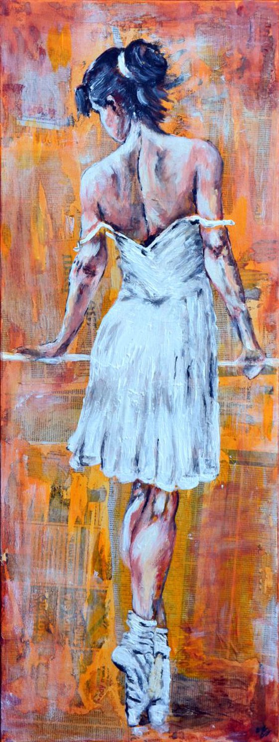 Ballerina II -Long Deep Edge Canvas Ready To Hang