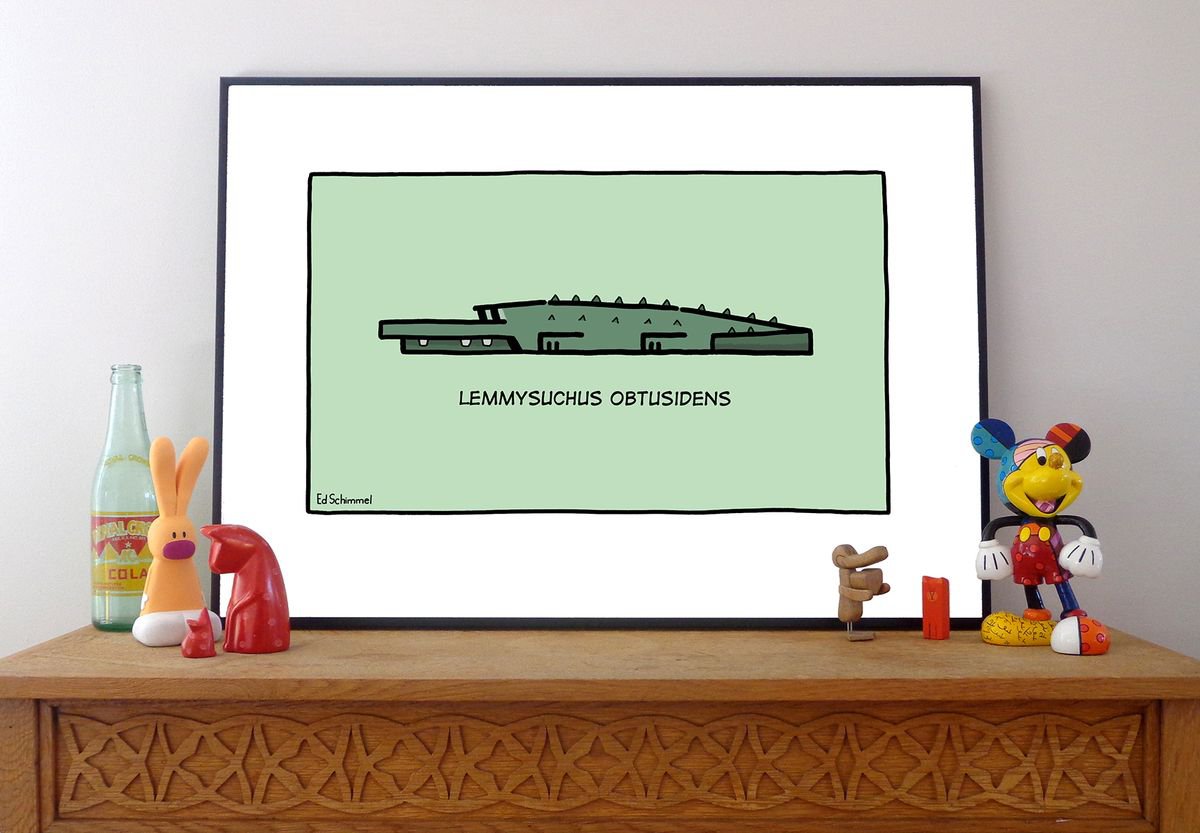 Lemmysuchus obtusidens - Pop Art Print by Ed Schimmel