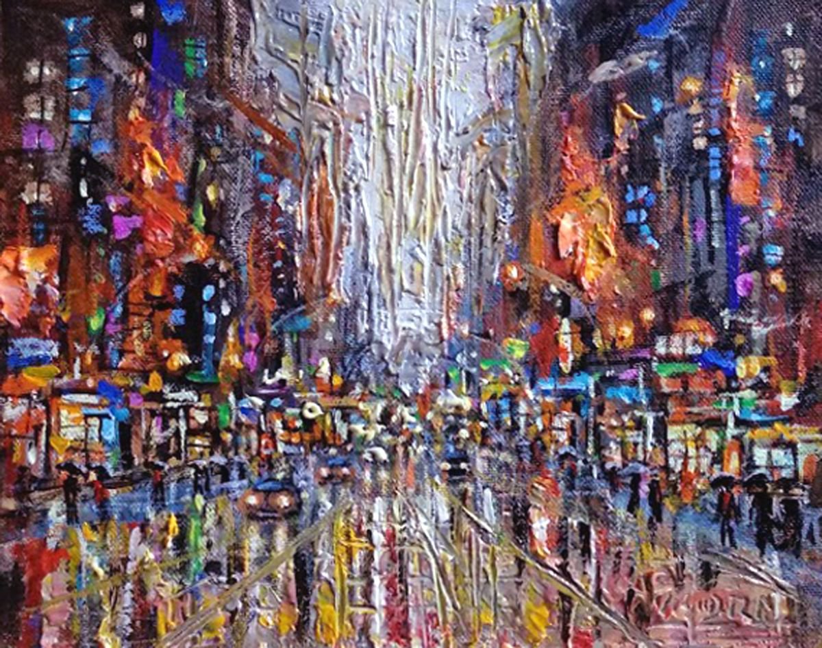 New York city rain7 by Vishalandra Dakur