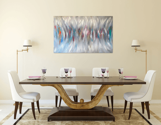 The Place - Abstract Original Painting On XXL Deep Edge Canvas Ready To Hang