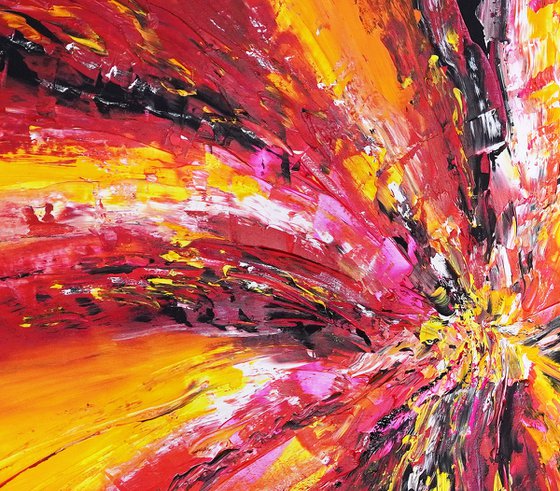 Yellow Red Abstraction E 6