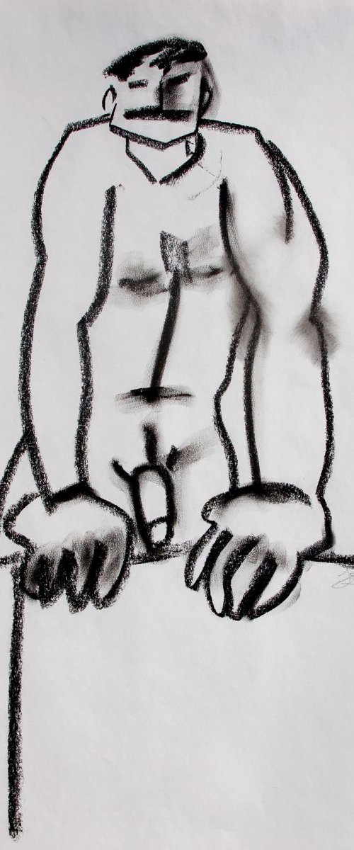 "Male Nude Torso" by Lorie Schackmann
