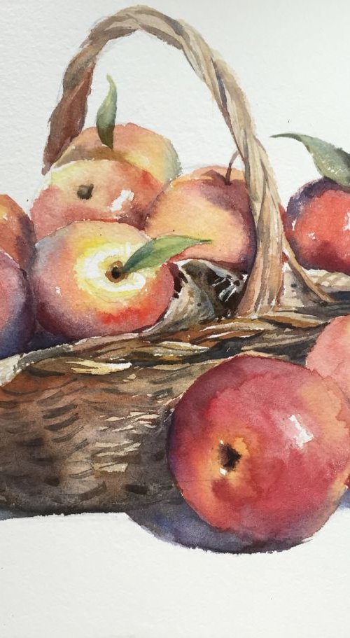 Basket of apples by Jing Chen
