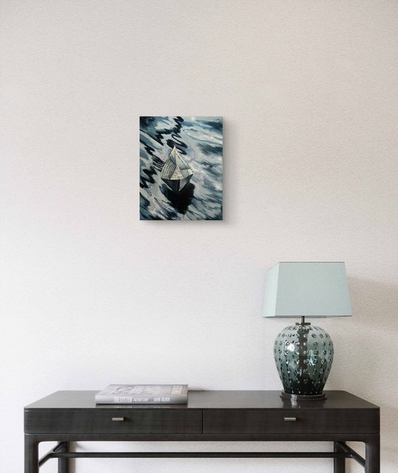 Paper boat of thoughts