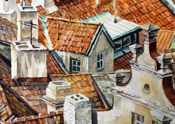 Rooftops of old Prague