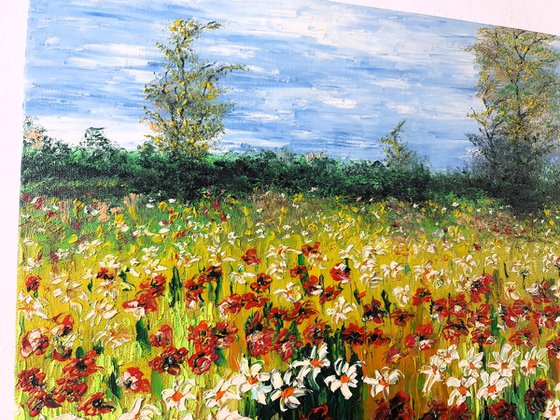 Colored meadow