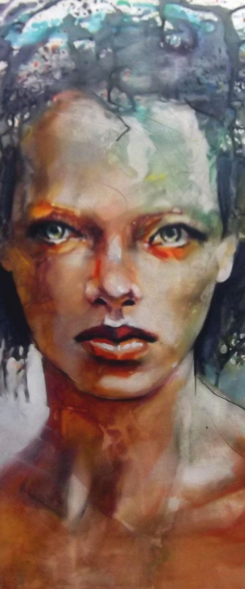 Green Eyes by Anthony Barrow BA(Hons) Fine Art