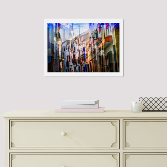 Spanish Streets 6. Abstract Multiple Exposure photography of Traditional Spanish Streets. Limited Edition Print #1/10
