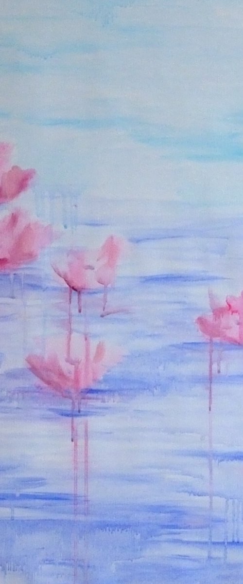 Lilies in Morning Light by Marina Krylova