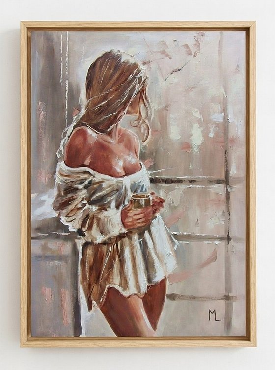 " MORNING LIGHT WITH COFFEE "