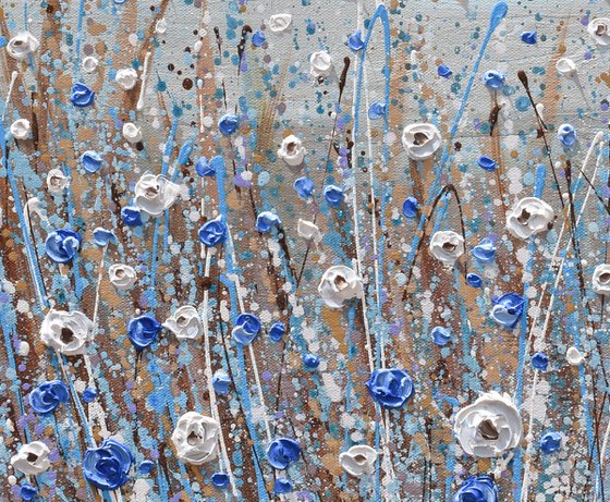 Blue and White Flowers