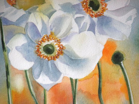 A painting a day #24 "Autumn anemone"