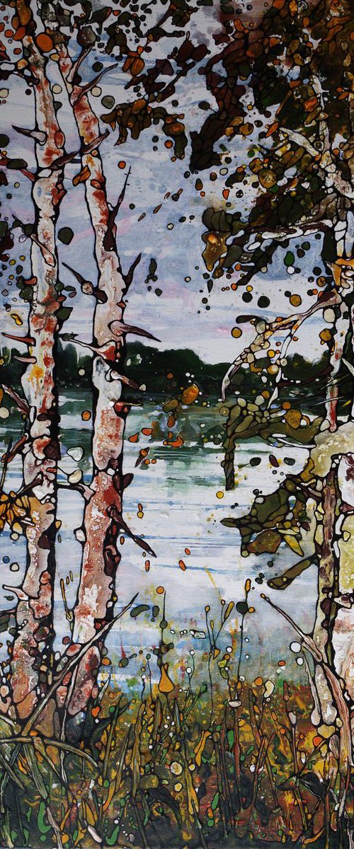 At the lake by Beta Sudnikowicz
