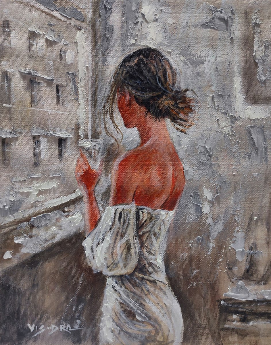 Girl by window3 by Vishalandra Dakur