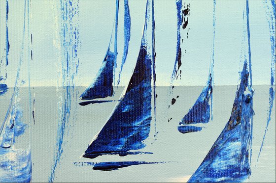 In Harmony 2 - abstract seascape on canvas, ready to hang