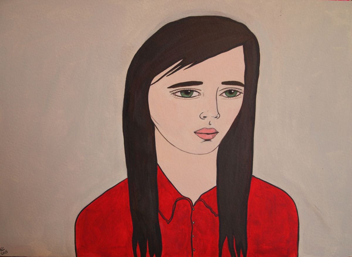 Girl in a Red Shirt by Kitty Cooper