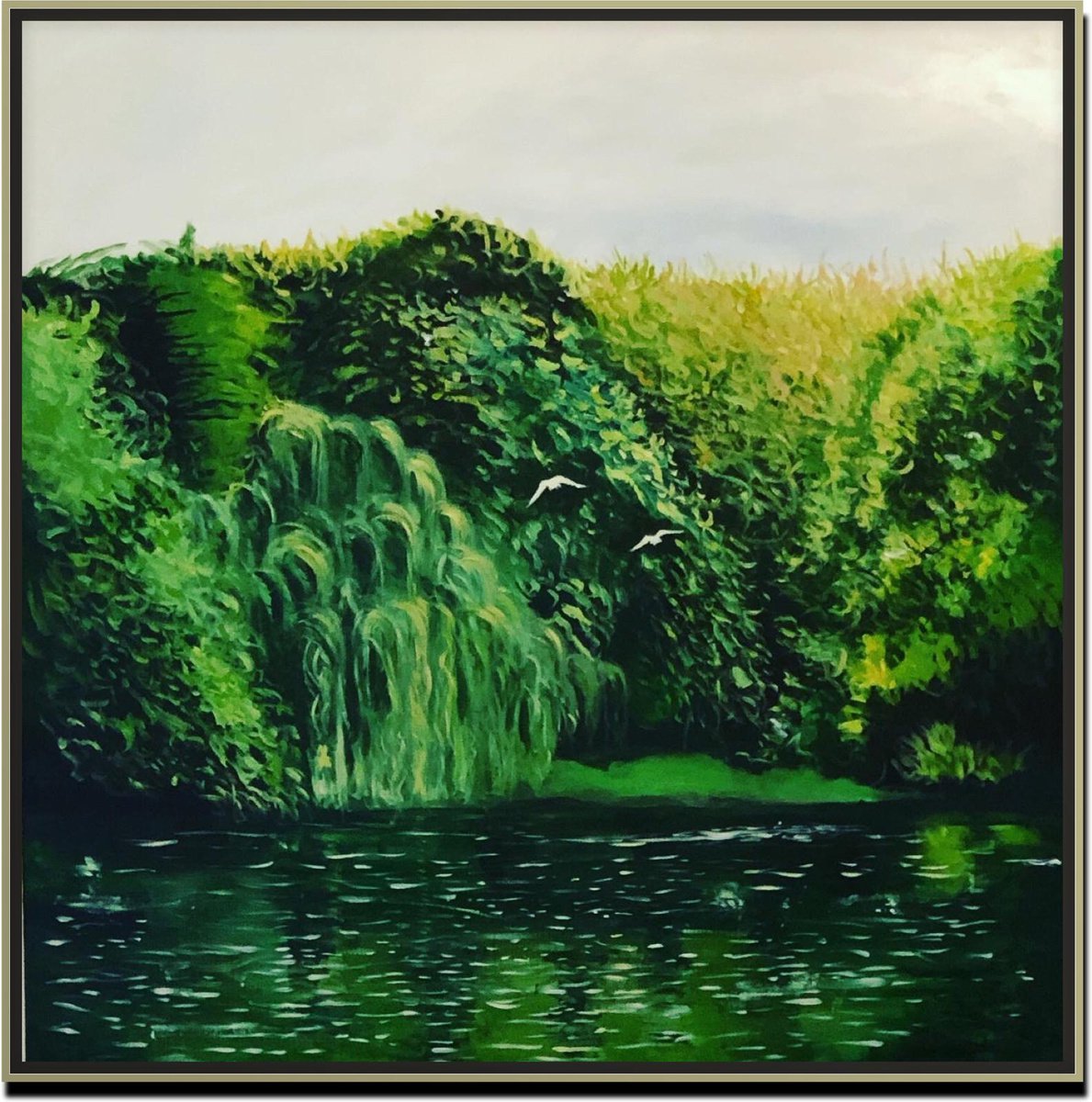  Birkenhead Park By Shabs Beigh, 36 X 36, Artwork For Sale On Artfinder