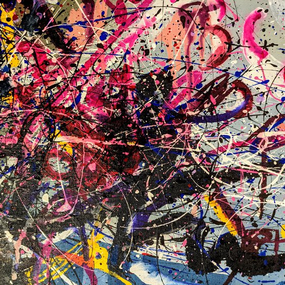 Signed by artist Abstract painting