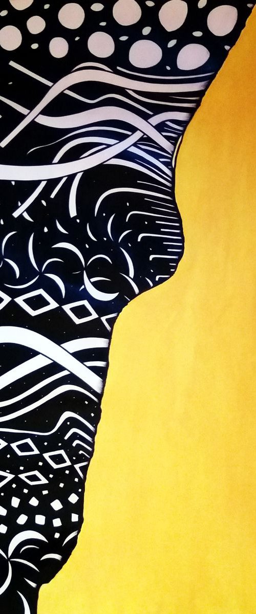 How deep is the sea #9 (160 x 145 x 0.1 cm) by Riccardo Ticco Capparella