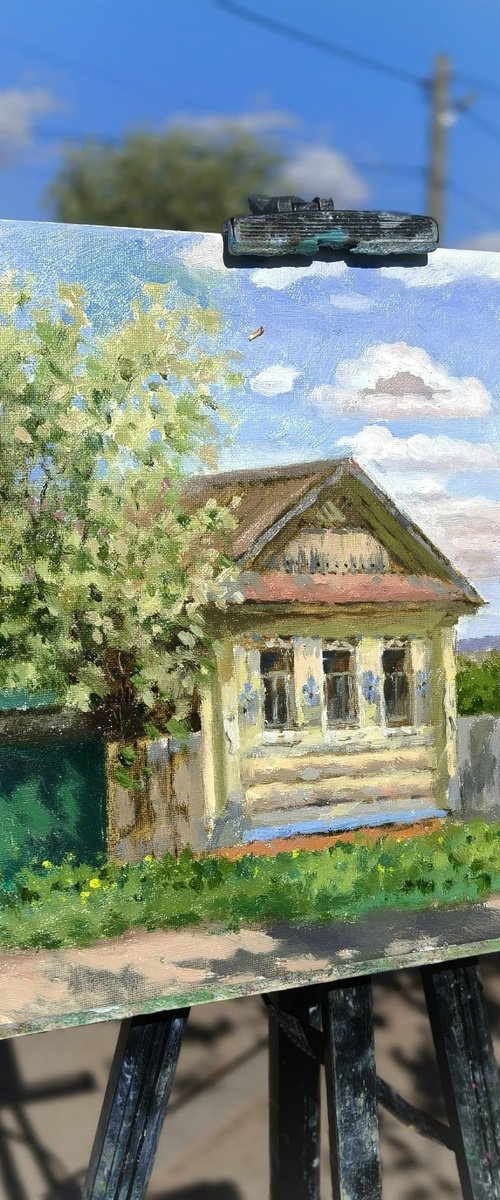 Bird cherry blossoms in Menzelinsk by Olga Goryunova
