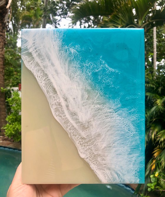 White Sand Beach #8 Ocean Seascape Painting