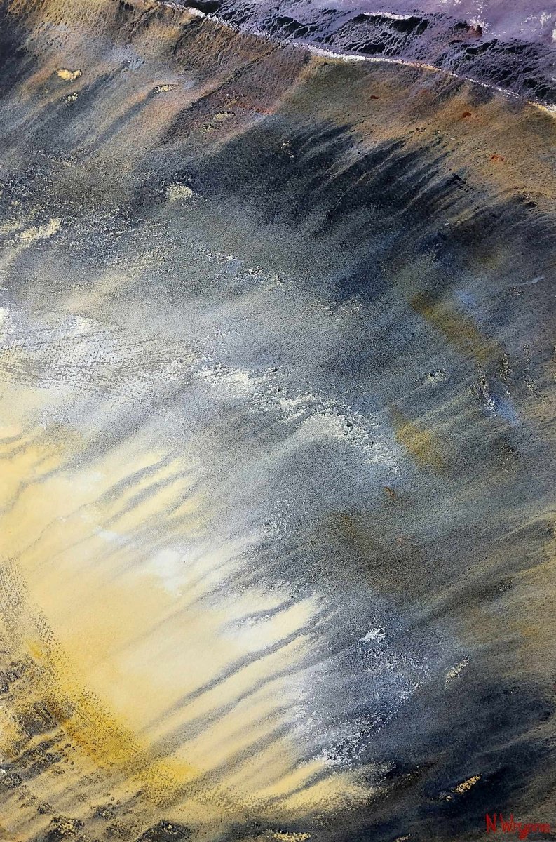 Impressionistic Abstract Watercolour By Neil Wrynne, 15 X 22", Summer Dreams, Original Artwork