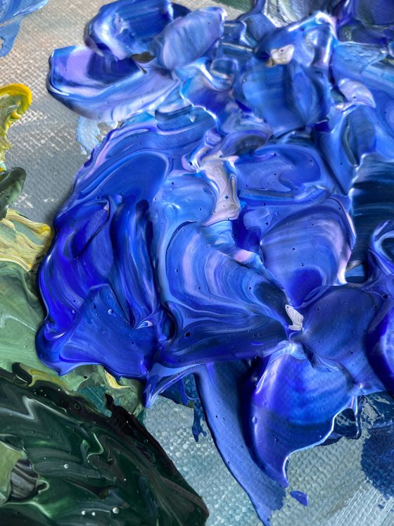 Cobalt Hydrangea Study — Bedugul Bali