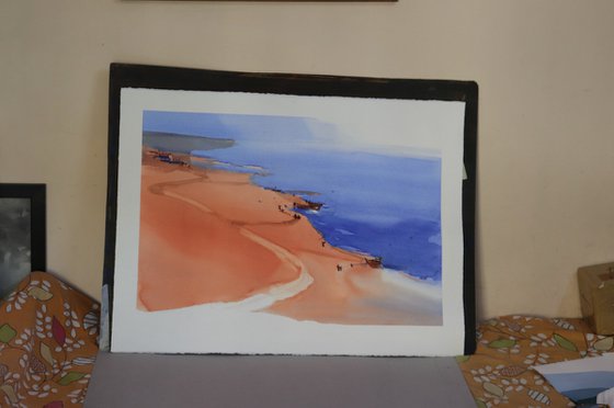 Blue waters, red sands : SOLD