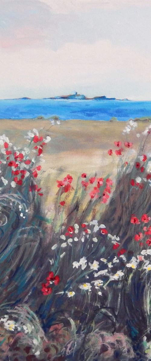 A view of The May Island from Fife, Scotland by Stephen Howard Harrison