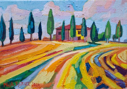 Tuscan fields, 1 by Maja Đokić Mihajlović