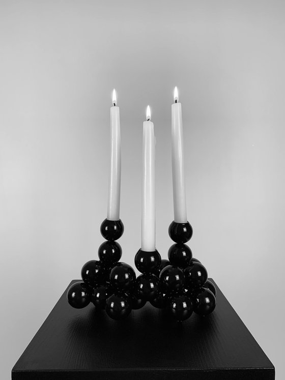 Sphere sculpture Candleholder