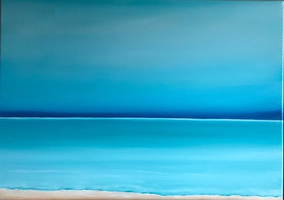 Ocean waves turquoise horizon