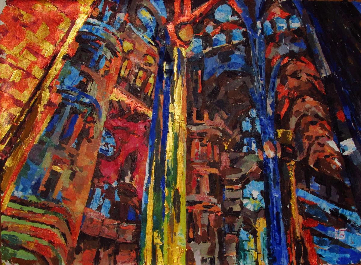 La Sagrada Familia. Interior by Kateryna Bortsova