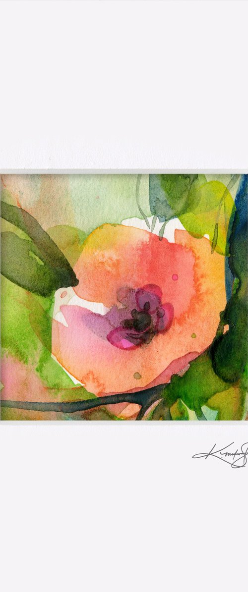 Little Dreams 18 - Small Floral Painting by Kathy Morton Stanion by Kathy Morton Stanion