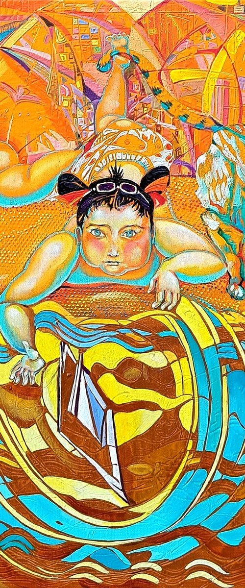 Childhood Paper Boat by Anahit Mirijanyan